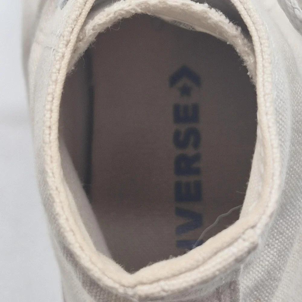 Converse Shoes Mens Size 4‎ Beige Chuck Taylor All Star High Top Canvas Sneakers - Picture 11 of 13